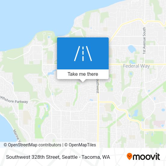 Southwest 328th Street map