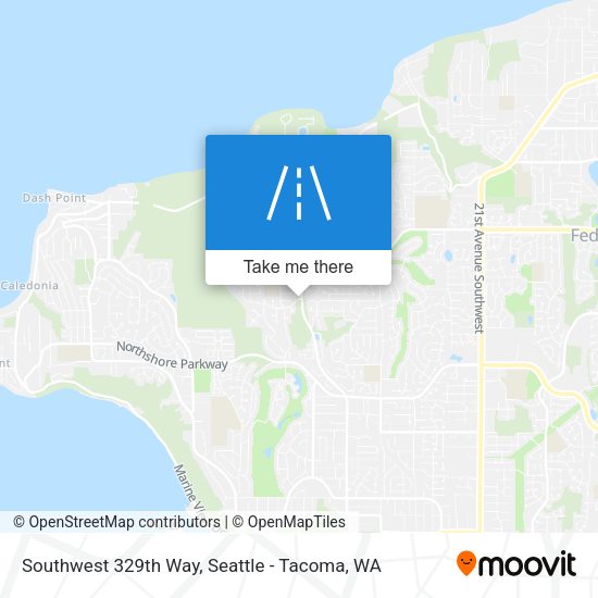 Southwest 329th Way map