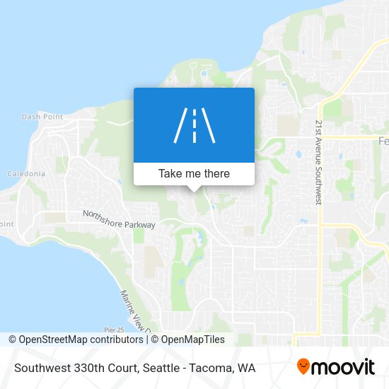 Southwest 330th Court map