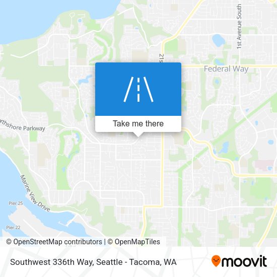 Mapa de Southwest 336th Way