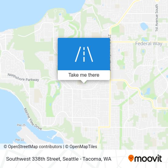 Southwest 338th Street map