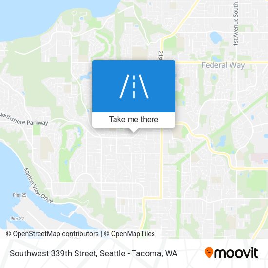 Southwest 339th Street map