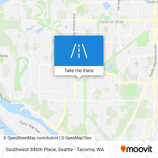 Mapa de Southwest 346th Place