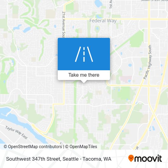 Southwest 347th Street map