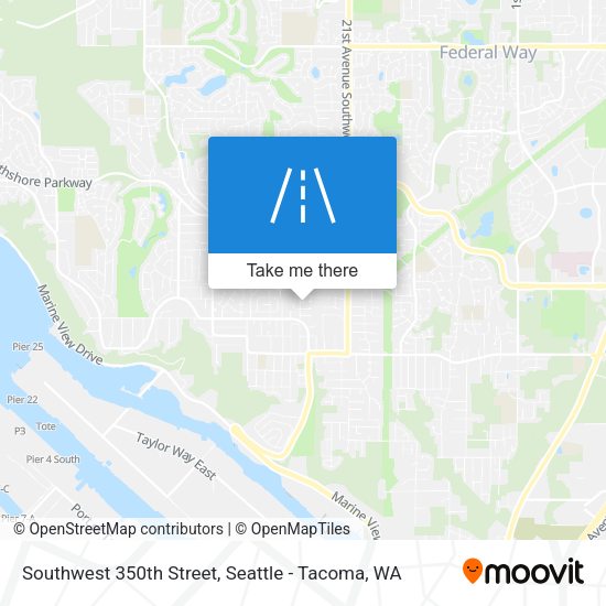 Mapa de Southwest 350th Street