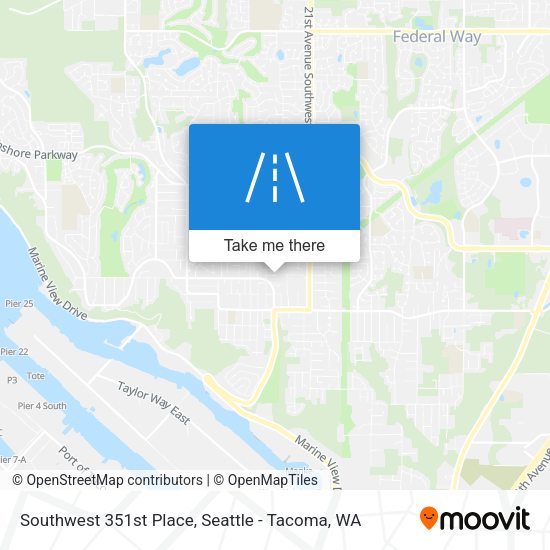 Southwest 351st Place map