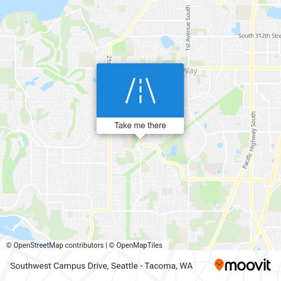 Southwest Campus Drive map