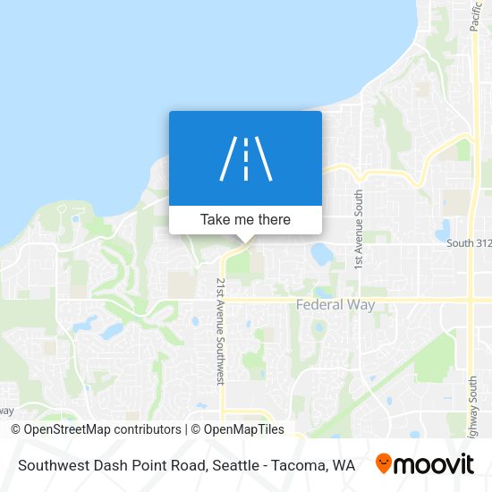 Mapa de Southwest Dash Point Road