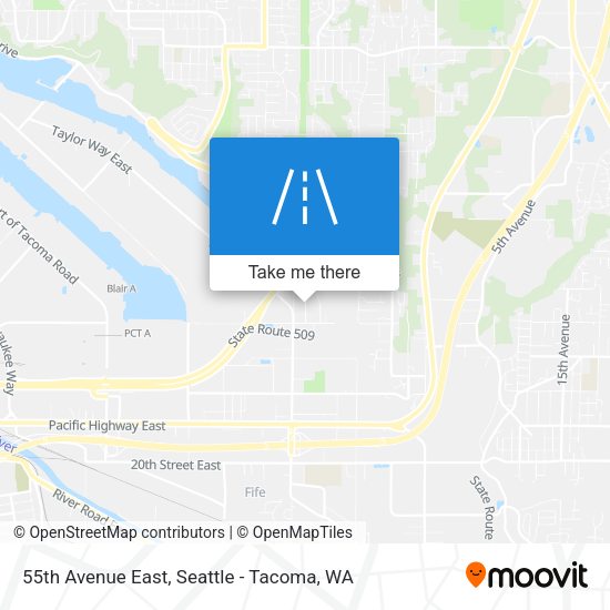Mapa de 55th Avenue East