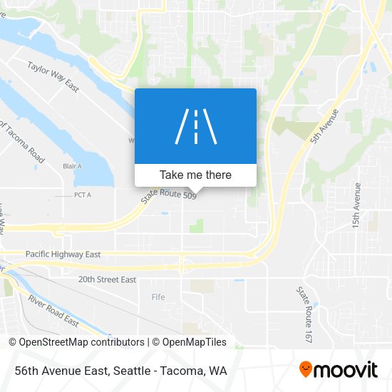 56th Avenue East map