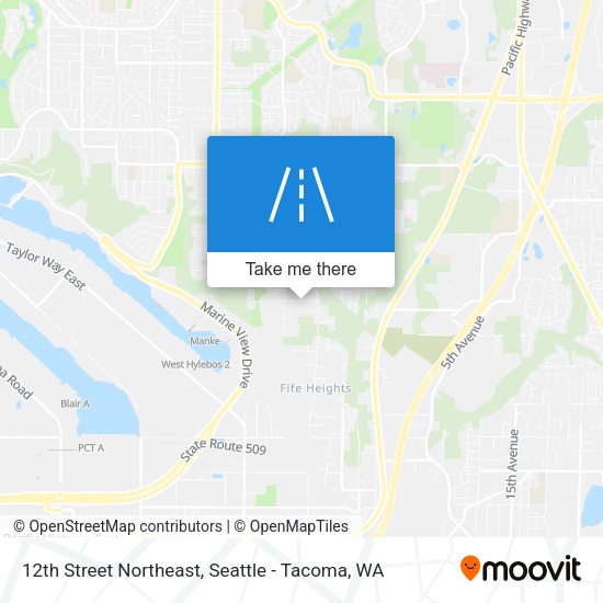 12th Street Northeast map