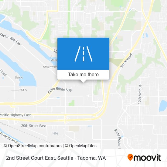 2nd Street Court East map