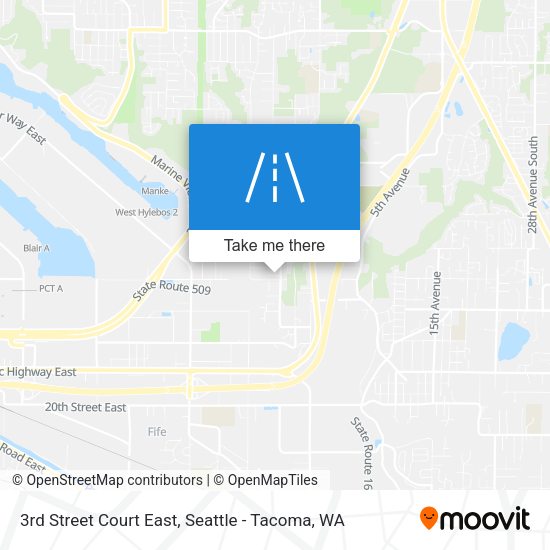 Mapa de 3rd Street Court East