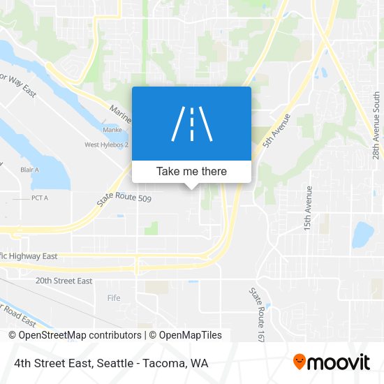 4th Street East map