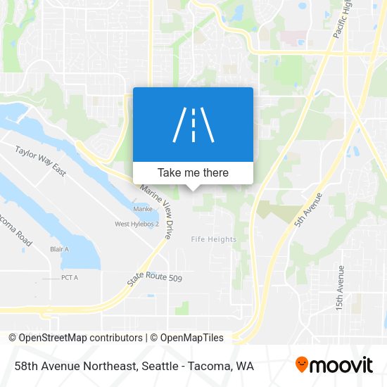 Mapa de 58th Avenue Northeast