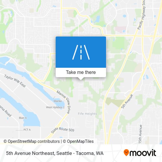 5th Avenue Northeast map