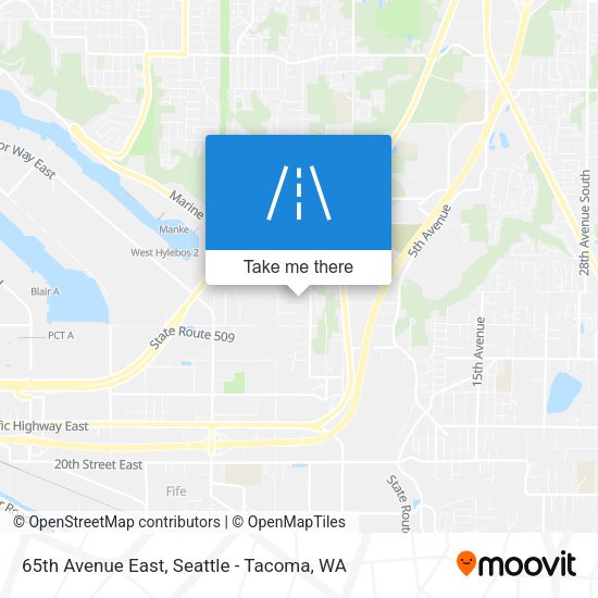 Mapa de 65th Avenue East