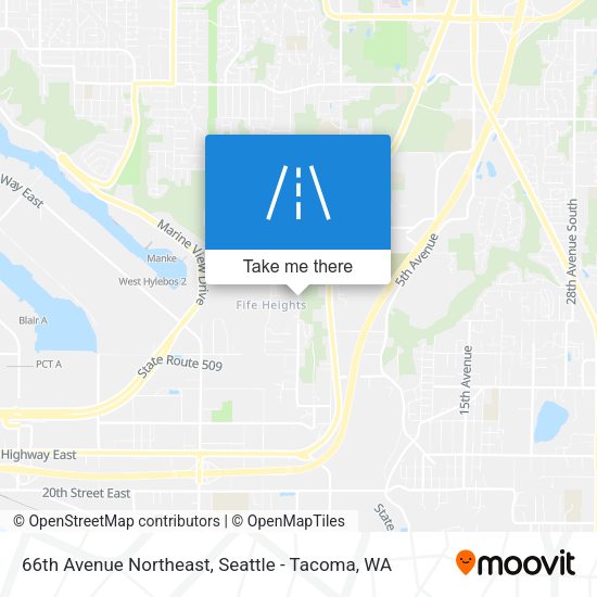 66th Avenue Northeast map