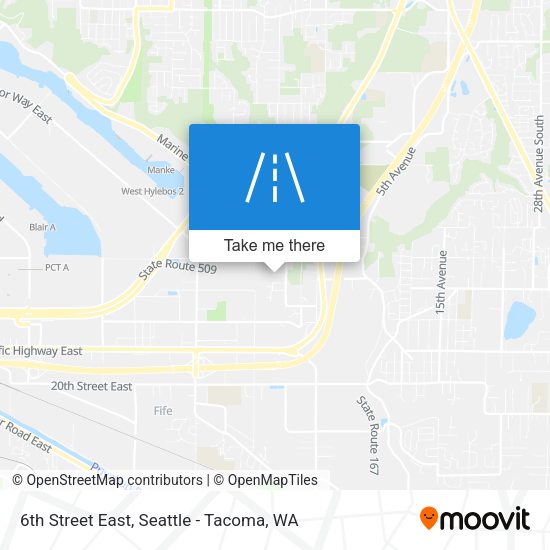 6th Street East map
