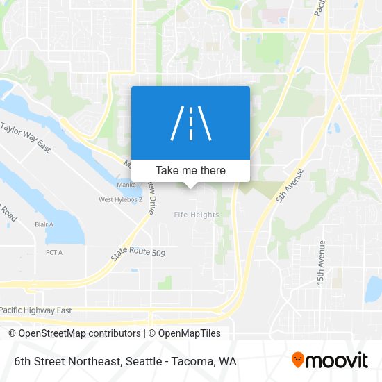 Mapa de 6th Street Northeast