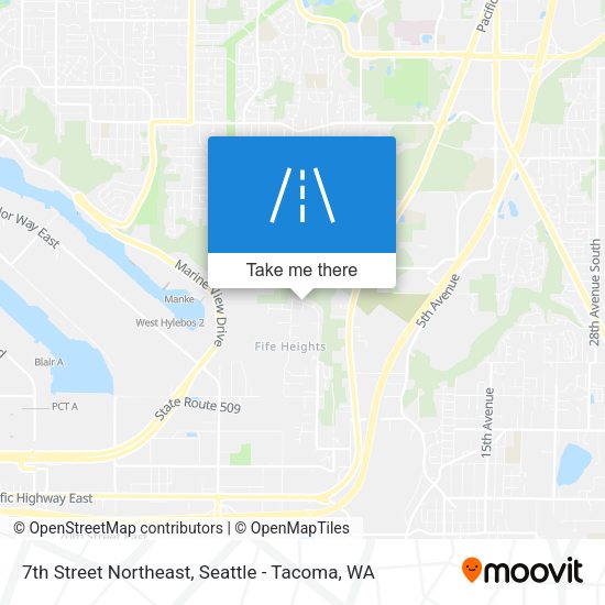 7th Street Northeast map