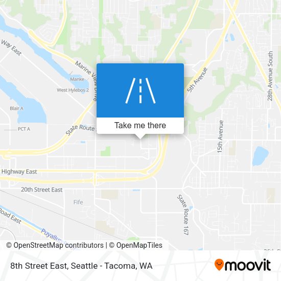 Mapa de 8th Street East