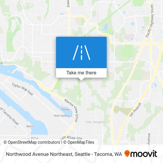 Northwood Avenue Northeast map