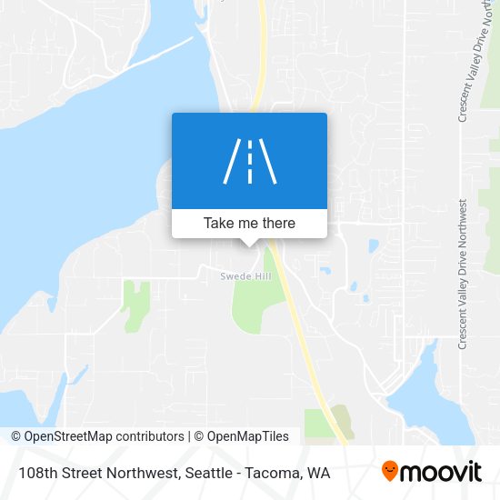 108th Street Northwest map