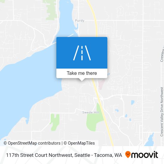 Mapa de 117th Street Court Northwest