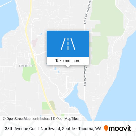 38th Avenue Court Northwest map