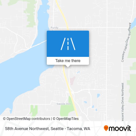 58th Avenue Northwest map