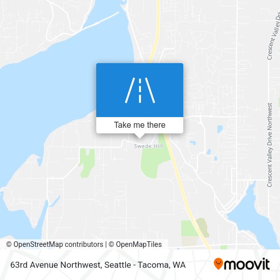 63rd Avenue Northwest map