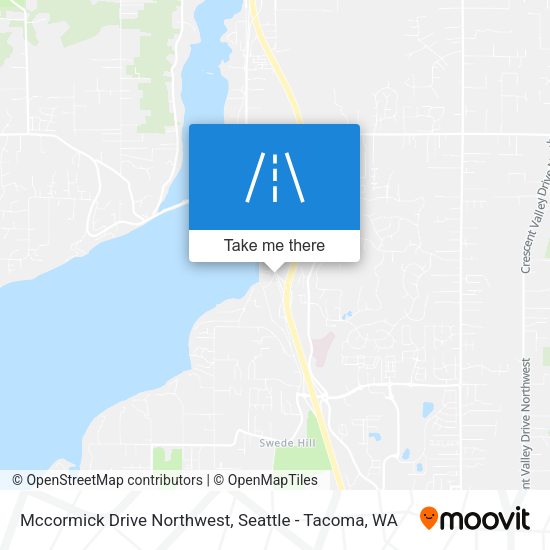 Mccormick Drive Northwest map