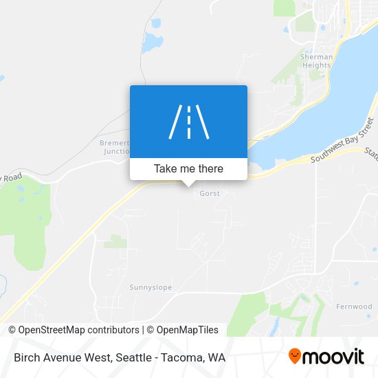 Birch Avenue West map