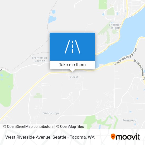 Mapa de West Riverside Avenue