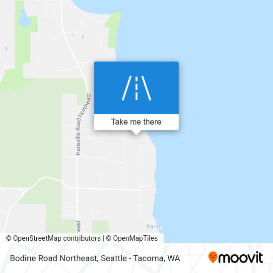 Bodine Road Northeast map