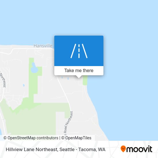 Hillview Lane Northeast map