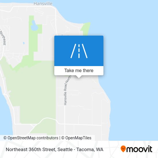 Northeast 360th Street map