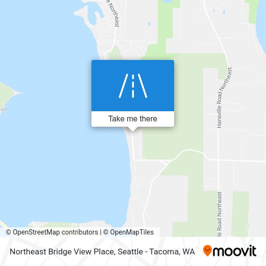 Northeast Bridge View Place map