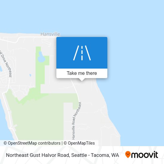 Northeast Gust Halvor Road map