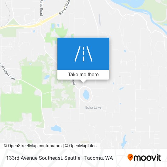 133rd Avenue Southeast map