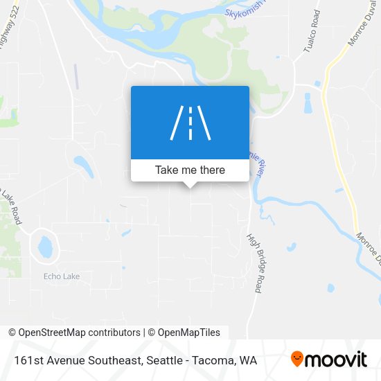 161st Avenue Southeast map