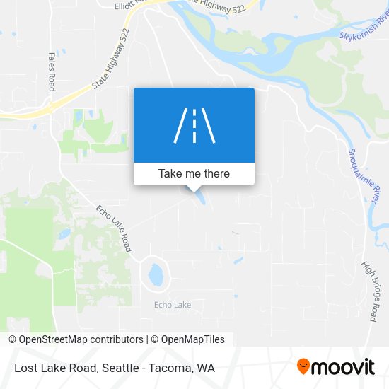 Lost Lake Road map