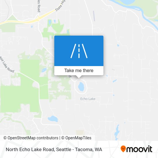 North Echo Lake Road map