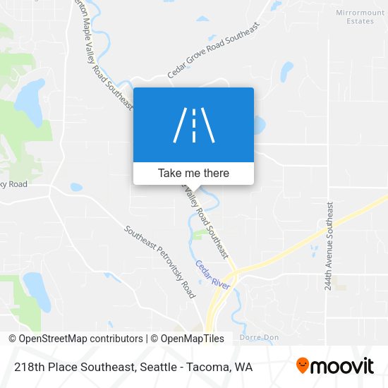 218th Place Southeast map