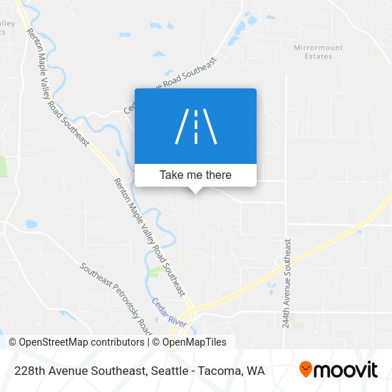 228th Avenue Southeast map