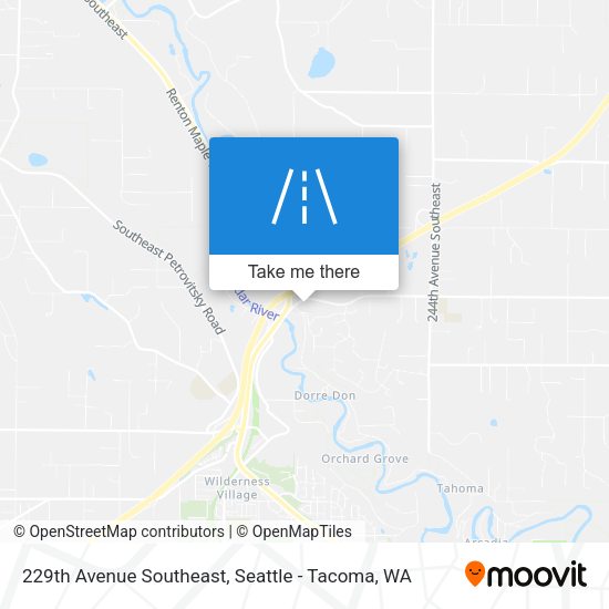 229th Avenue Southeast map