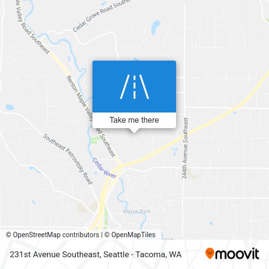 231st Avenue Southeast map