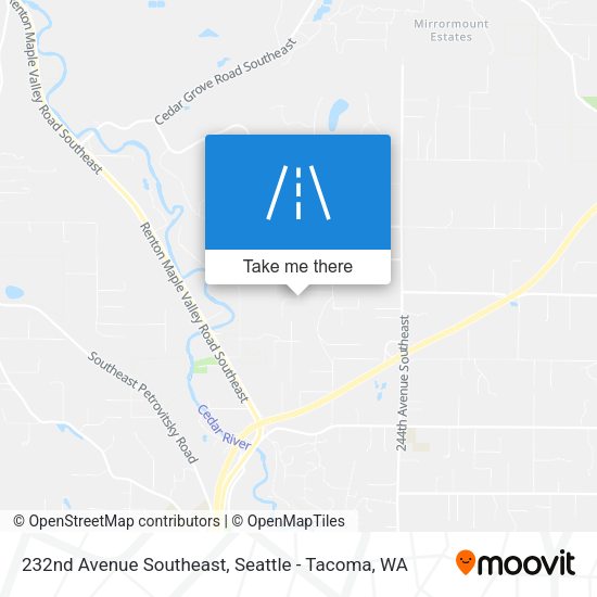 232nd Avenue Southeast map