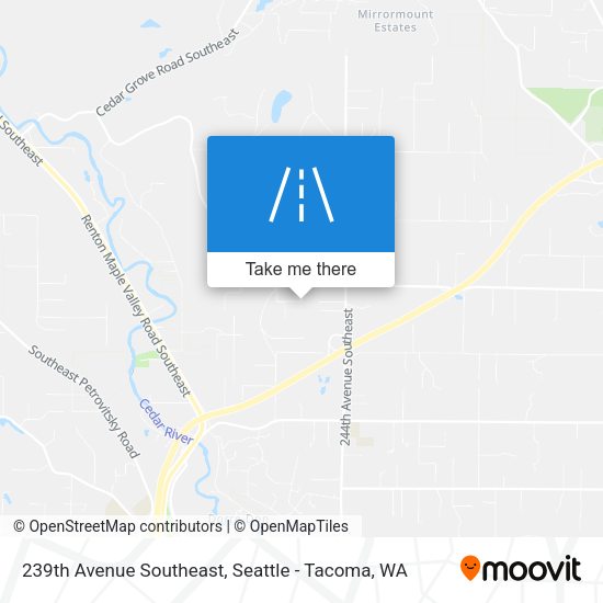 239th Avenue Southeast map